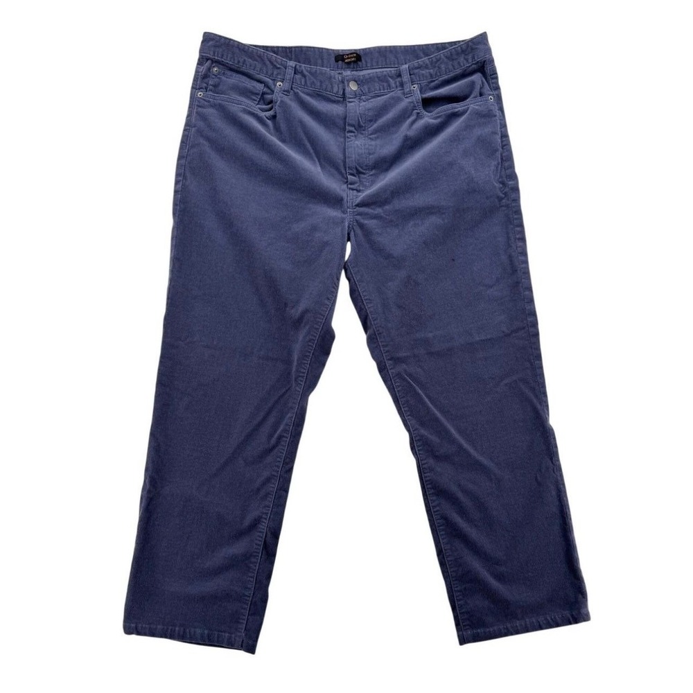Quince Corduroy Pants Mens 40x30 Storm Blue Good Slim Organic Stretch 5-Pocket